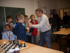 Lars (noch Hausdorf) mit erstem Pokal